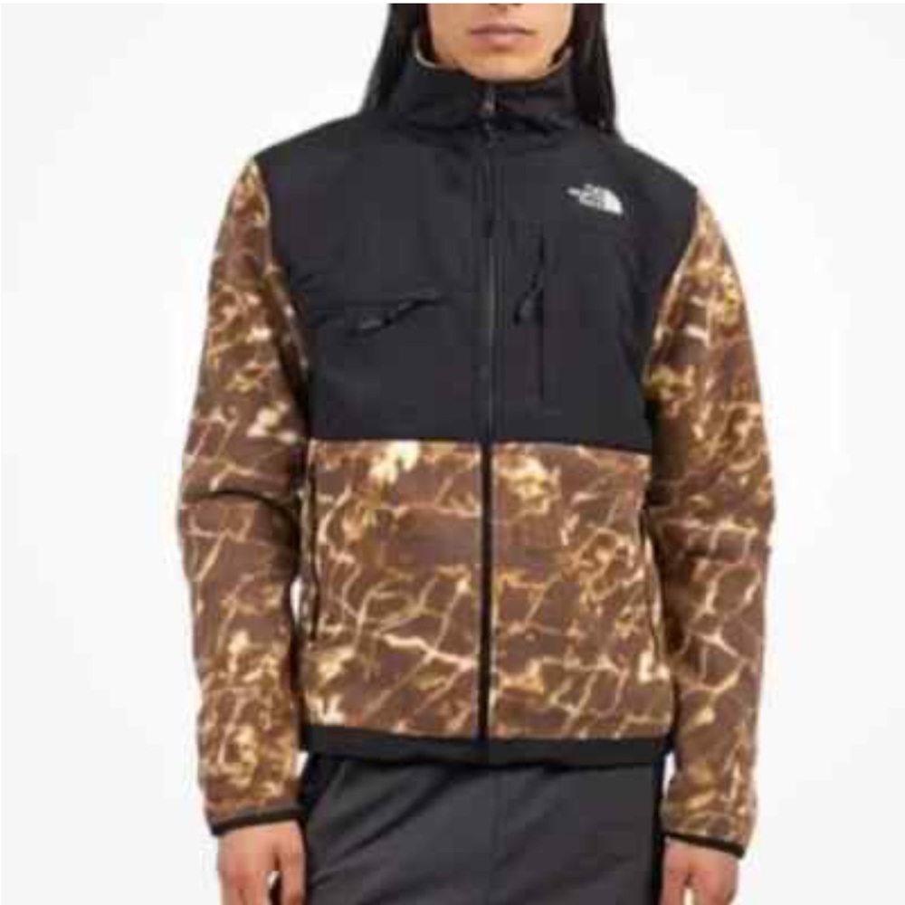 The North Face Men's Denali Jacket in Brown Nature Print